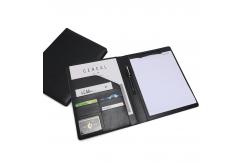China Durable Business PU Leather Notepad Portfolio Multiscene Recyclable Custom Logo supplier