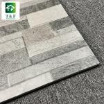 OEM Ceramic Plaid Floor Tiles 10mm Thickness Irregular Surface