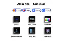 China 4inch Smart Home Touch Screen Panel Multimedia Interconnection Function Controller supplier