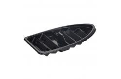 China Boat Shape PS Plastic Sushi Tray Stackable Eco Friendly supplier