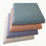 Decorative Soft Covered Fabric Fiberglass Acoustic Wall Panels Square Edge for sale
