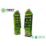 Custom Full Color Print Durable Advertising Carton Stand Cardboard Floor Display Stands for sale