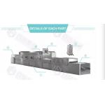 Good quality microwave drying equipment , tunnel microwave drying machine for food flower meat for sale