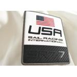 Fashion Logo Design Printed Garment Labels , Flag  Pattern Reflective Patches For Clothing for sale