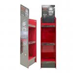 Recycle Cardboard Counter Display Exhibition Shelves Pop Store Display Stocking  Stands for sale