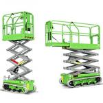 8m 10m 12m Track Electric Lift Hydraulic Mobile Scissor Lift Platform For Outdoor for sale