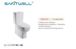 China Sanitary Ware Ceramic Close Coupled Toilet with Soft Surface SWA1021 supplier