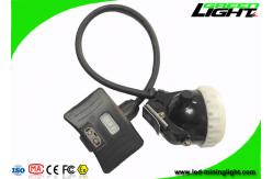 China Black LED Mining Light Safety Underground Cap Lamp 10000lux 5.2Ah Rechargeable supplier