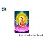 Buddha Religion Premium 3D Lenticular Card PET / PP Motion Effect  Printing Figure