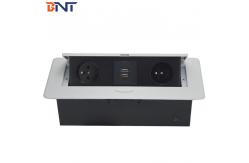 China Available Customized Made As Required Desktop Hidden Outlet  With USB Charger  Interface supplier