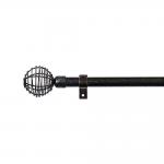 Black Copper Color Iron Pipe Curtain Rods With 0.5MM Thickness For Indoor Decoration for sale