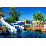 OEM Kids Outdoor Playground Swimming Pool Fiberglass Water Slide for Sale for sale