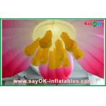 1.5m Pink Hanging Inflatable LED Flower Inflatable Lighting For Party