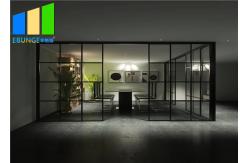 China Interior Soundproof Office Aluminum Glass Partition Wall With Shutter supplier