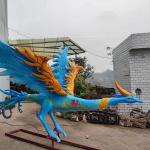 Life Size Animatronics Electronic Handcrafted  Chinese Mythical Creatures Luan Niao for sale