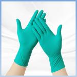 Powder Free Green Disposable Nitrile Gloves Non Irritating And Allergy Free for sale