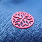 Shiny 3D logo 0.7mm Silicone Heat Transfer Labels for sale