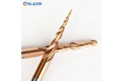 China 4 Flutes 3/8 TiN Coated Tapered End Mills supplier