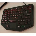 Ruggedized Vehicle Keyboard Desktop With Touchpad Backlit Scissors Switch