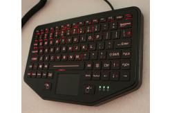 China Ruggedized Vehicle Keyboard Desktop With Touchpad Backlit Scissors Switch supplier