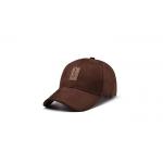 Soft Brown Vintage Mens Baseball Hats , Grey Washed Waxed Cotton Baseball Hat for sale