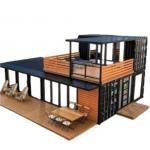 Prefab Mobile Modified Shipping Container Two Storey Container House for Bar Coffee Shops for sale