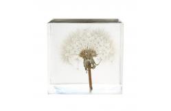 China cubic Acrylic resin paper weight with custom embedding inside supplier