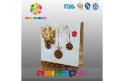 China Luxury Printed Flat Bottom Customized Paper Bag With Drawstring For Gift supplier