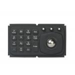 Mini 15 key panel mount keyboard with trackball for medical , diagnostic equipment for sale