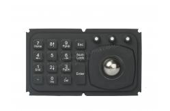China Mini 15 key panel mount keyboard with trackball for medical , diagnostic equipment supplier