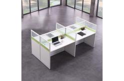China Cubicle Office Workstation Desks Call Center 2400mm 4 Person Workstation Table supplier