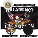 POWMIA Flag 3 X 5' Knitted Polyester Single Reverse Custom Flag Digital Print for sale