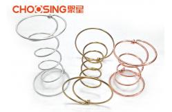 China Golden Chrome Plating Double Cone Springs Opening Diameter 80 - 130mm supplier