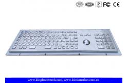 China Rugged Metal Industrial Keyboard With Trackball 103 Function Keys And Number Keypad supplier