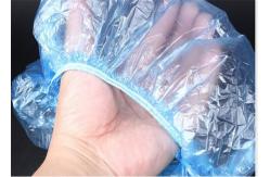 China Plastic Clear Disposable Shower Caps With Elastic Edge Hotel / Home Use supplier