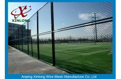 China Black Galvanized Chain Link Fence / Pvc Coated Welded Wire Fencing supplier