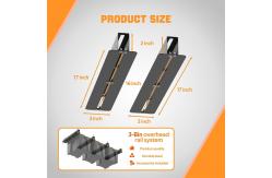 China Adjustable Width Folding Rack for Overhead Garage Storage Classification Folding Rack supplier