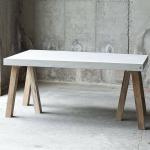 Matte Surface GRC Concrete Table Top Rectangular Concrete Table Bench Furniture