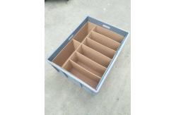 China Virgin Polyethylene Blue 600*400 mm Euro Stacking Containers With Loading Capacity 40kg supplier