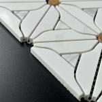 Waterjet Flower Mosaic Floor Wall Tile 320x320mm Grade AAA