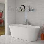 Fresh Pure Acrylic Sheet Free Standing Bathtub With Faucet 5 Years Warranty for sale