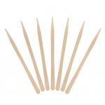 Natural 3.5 Inch Disposable Royal Wooden Sandwich Pick Burger Sticker For Food Eating for sale
