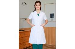 China Custom Short Sleeve Women's Jogger Medical Nurse Uniform Eco-friendly Woven Fabric Scrubs supplier
