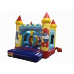 0.55mm PVC Tarpaulin Inflatable Smurf Jumping Castle House / Small Baby Bounce House for sale