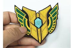 China Shield Embroidered Badges Patches , Custom made Morale Patches Iron On supplier