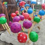 Colorful Lifelike Mushroom Accept Led Light For Indoor Outdoor for sale