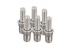 China OEM 18 8 Stainless Steel Hex Head Screw Plain Finish Coarse Thread supplier