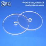 Customized Tempered Borosilicate Glass Disc and Sight Glass Transparent for sale