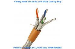China CAT7 SFTP 23AWG Double Shielded Network Cable Oxygen Free Foamed PE supplier