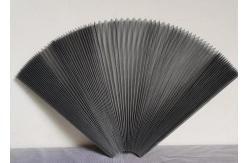 China Black Polyester Retractable Pleated Fly Screen / Pleated Mosquito Net For Door supplier